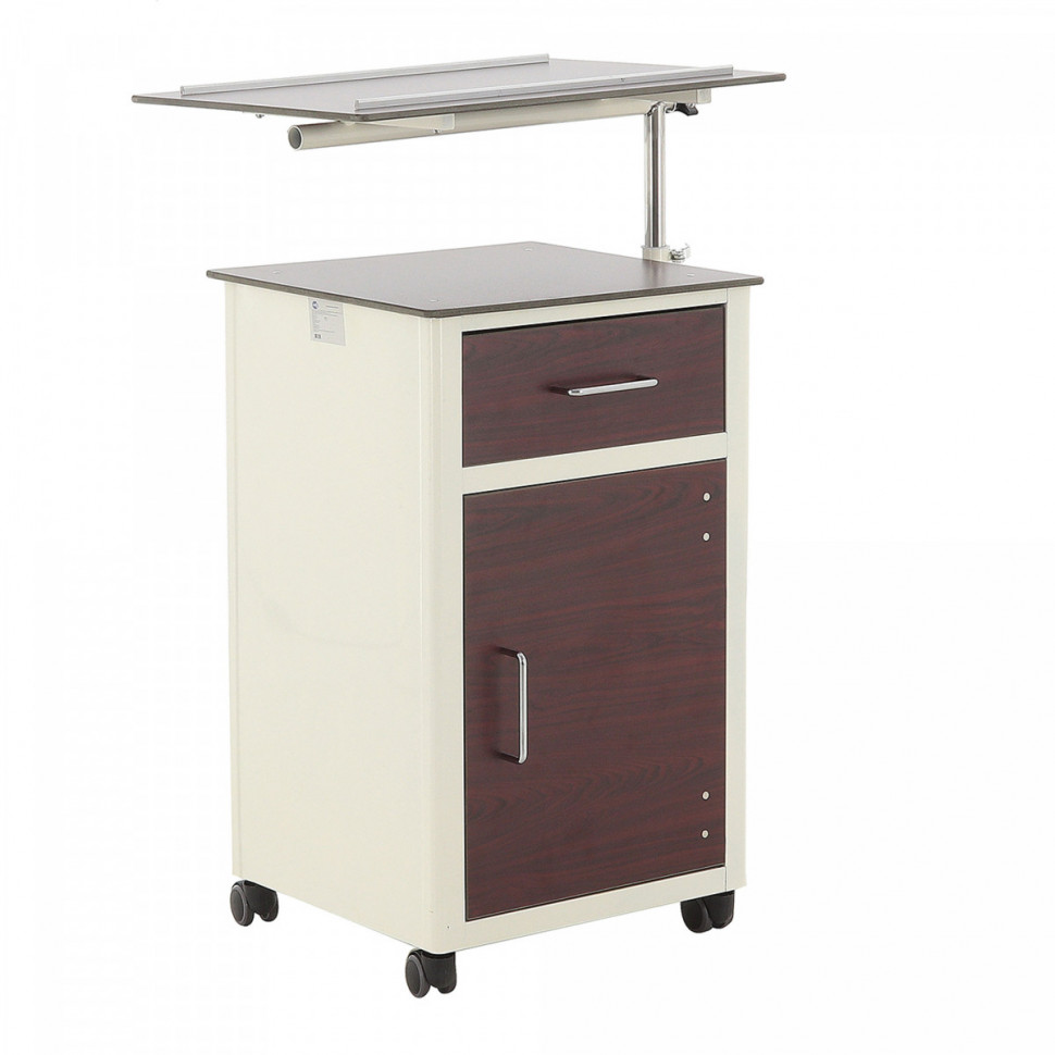 Тумба прикроватная MED-MOS с поворотной столешницей BLZ 030 (ПТ-001/ПТ-004) темно-коричневый