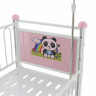 Кровать детская Med-Mos DM-0124S Тип 3, Вариант 3.1 (розов) ТУ 32.50.30-21-98238288-2020 с матрасом